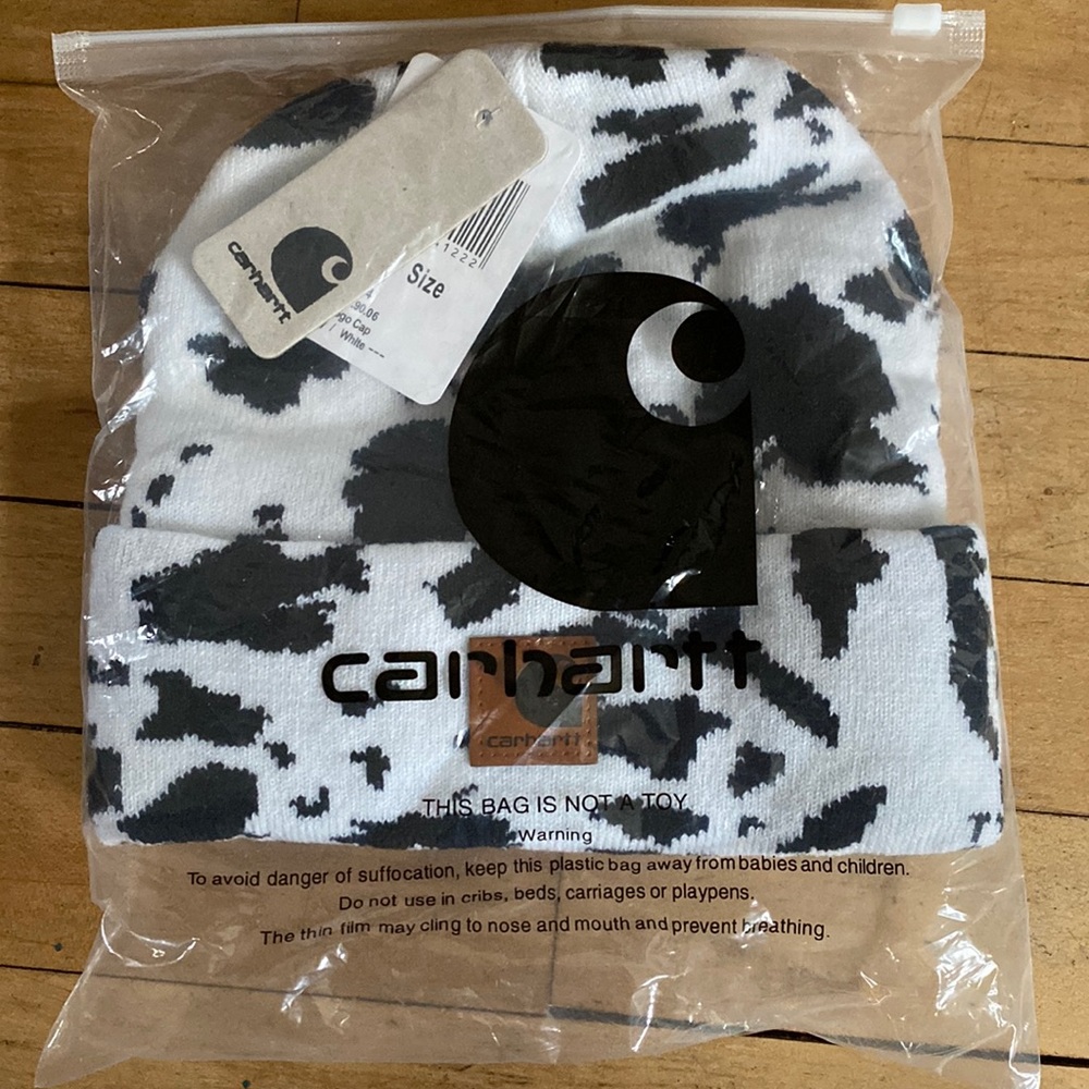 cow print carhartt hat beanie